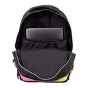 Mochila escolar 4 cremalleras (25 l) serie Sunset, negro