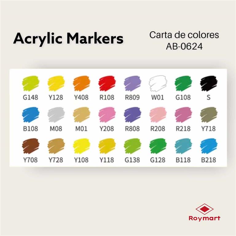 ESTUCHE ACRILICOS GAMA ARTIST,ORGANIZADOR 24 COL