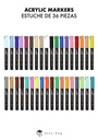 ESTUCHE ACRILICOS GAMA ARTIST,ORGANIZADOR 36 COL