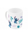 TAZA CERÁMICA 325ml EN CAJA REGALO STITCH LEAVES PATTERN YOUNG ADULT