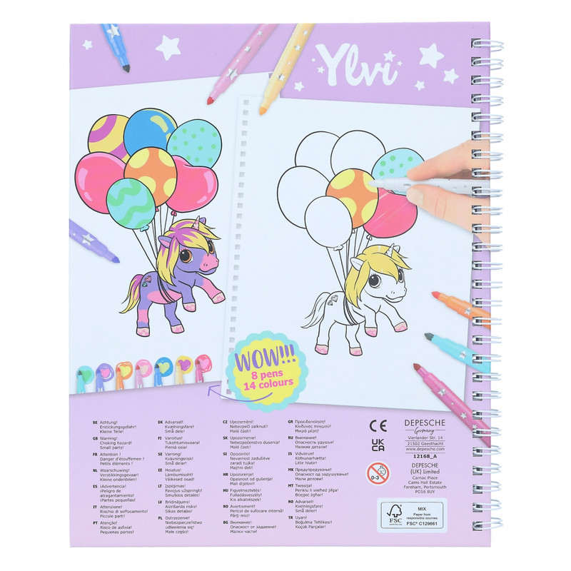 Ylvi Libro de Colorear con Set de Color 0012168