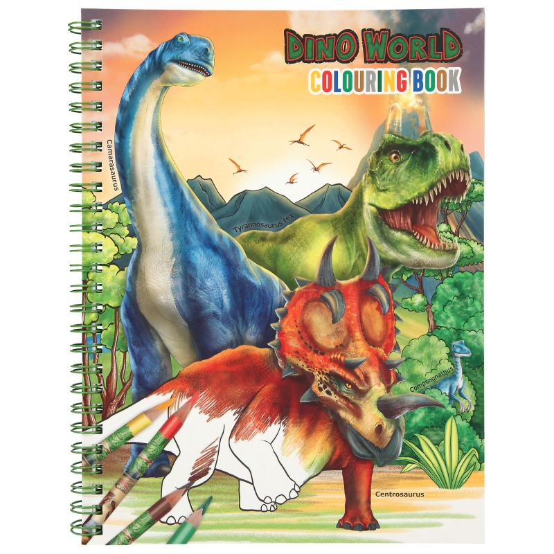 Dino World libro de colorear con lápice 11385