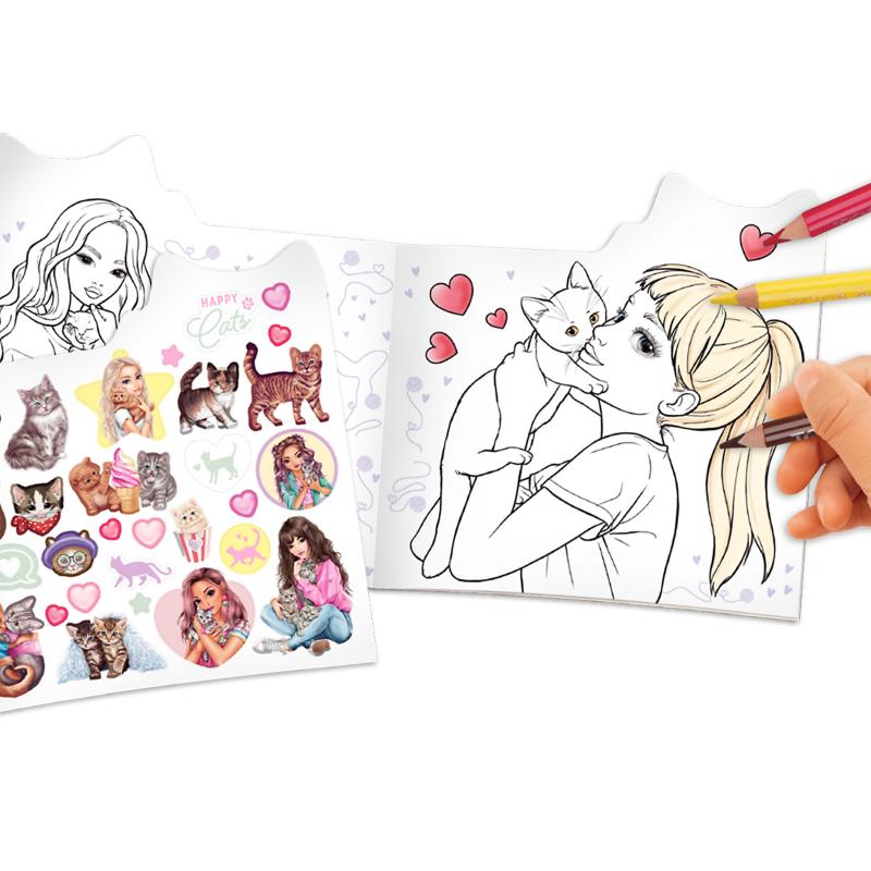 TOPModel Kitty libro para colorear KITT 12713
