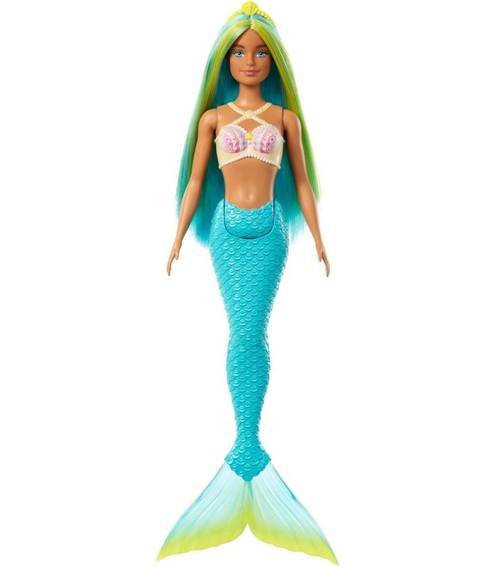 MUÑECA BARBIE SIRENA COLA RÍGIDA SURTIDA HRR02 HRR02-HRR03
