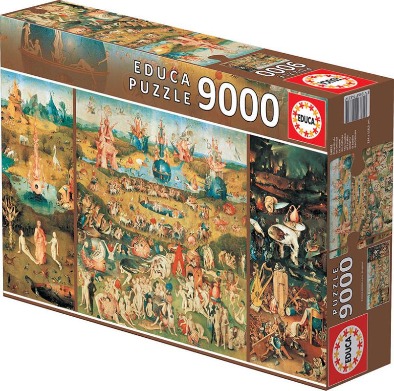 PUZZLE 9000 EL JARDÍN DE LAS DELICIAS EDUCA 14831