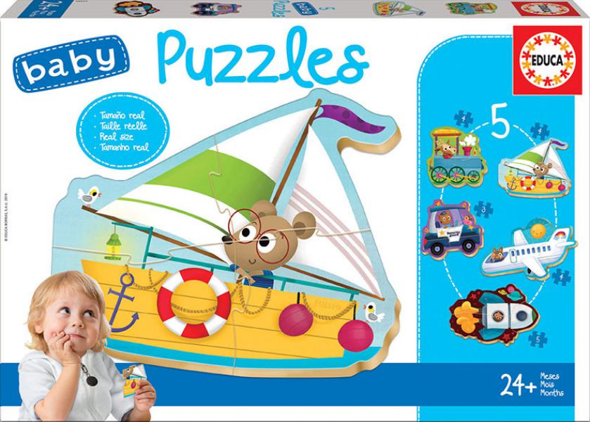 PUZZLE BABY VEHICULOS 2 FS EDUCA 18059