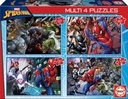 PUZZLE MULTI 4 PUZZLES 50-80-100-150 ULTIMATE SPIDER-MAN EDUCA 18102