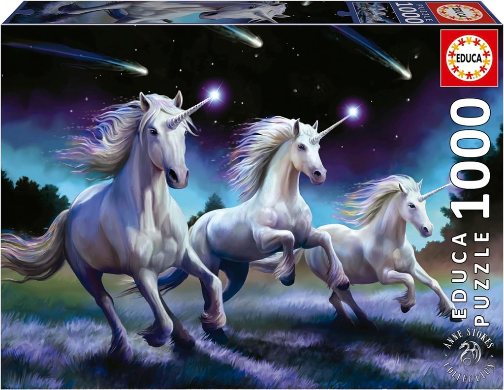 PUZZLE 1000 UNICORNIOS ANNE STOKES FS EDUCA 19919