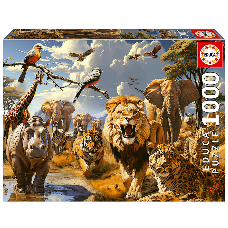 PUZZLE 1000 ANIMALES SALVAJES FSC(R) EDUCA 19920