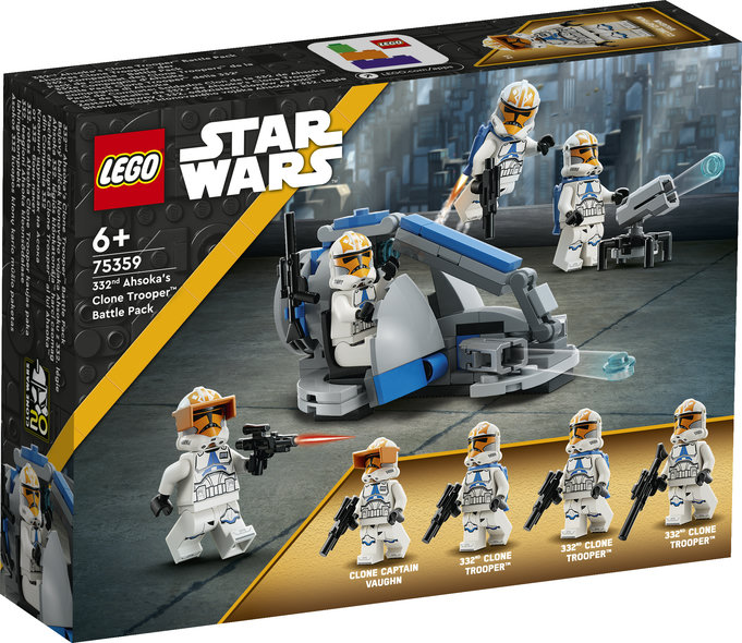 Pack de Combate: Soldados Clon de la 332 de Ahsoka LEGO 75359
