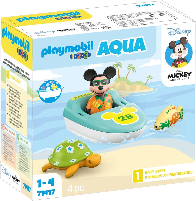 1.2.3 & Disney: viaje en bote con Mickey  PLAYMOBIL 71417