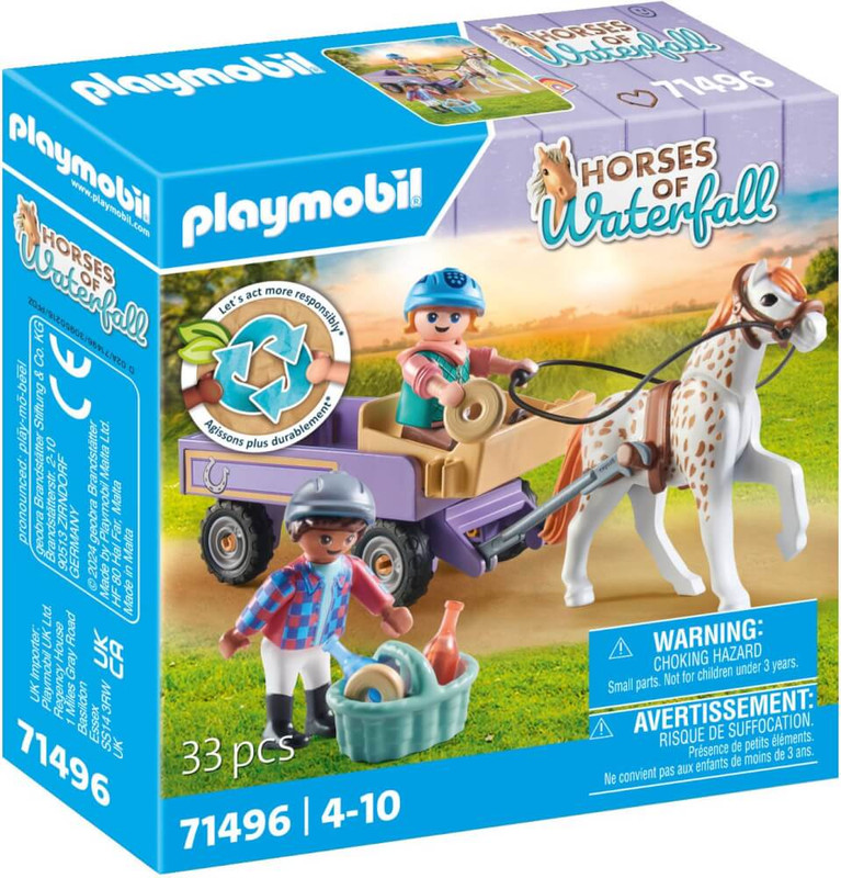 Carruaje con poni PLAYMOBIL 71496