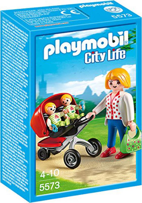 Mamá con Carrito de Gemelos  PLAYMOBIL PL5573