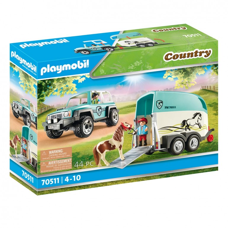 Coche con Remolque para Poni PLAYMOBIL 70511