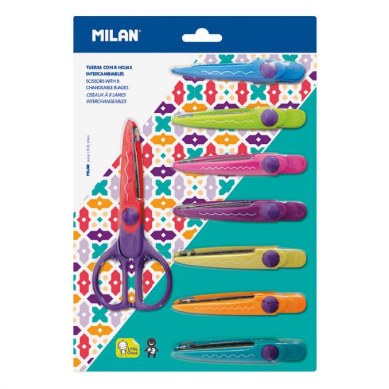 BLISTER TIJERAS ZIGZAG 8 HOJAS INTERCAN