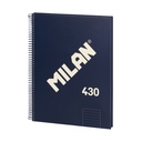 Libreta con espiral, papel pautado, 80 hojas A4, serie 1918, azul