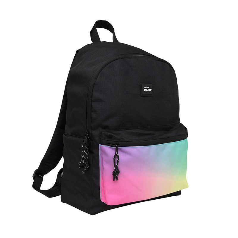 Mochila urbana clásica Sunset, negra 41 x 30 x 18 cm MILAN 624605SNK1