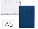 AGENDA ENCUADERNADA LIDERPAPEL ICARIA A5 2025 DÍA PÁGINA COLOR AZUL PAPEL 70 GR