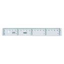 REGLA DE 20 CM.CRISTAL