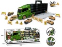 Camion PortaVehiculos Verde Militar. Medidas: 20 x 55 x 11 cm