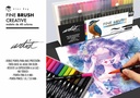 MALETIN 48 ROTULADORES FINE BRUSH CREATIVE 2 PUNTA
