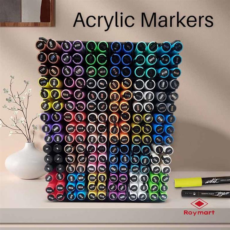 EXPOSITOR 180 ACRYLIC PENS,24 COLORES