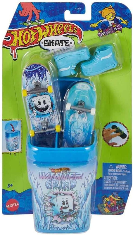 HOT WHEELS SKATE CAJA DE CHICLES CON 2 MONOPATINES HTP10 HVK77