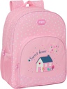 MOCHILA ADAPT.CARRO RECICLADO GLOWLAB KIDS "SWEET HOME" 33x42x14cm 33x42x3cm