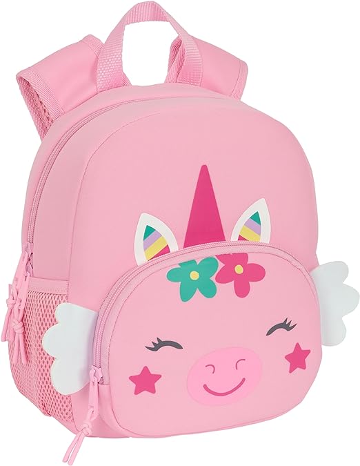 MOCHILA NEOPRENO SAFTA "UNICORNIO" 20x25x9cm 20x25x3cm