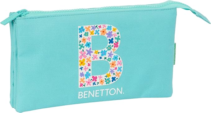 PORTATODO TRIPLE BENETTON "LETTER" 22x12x3cm