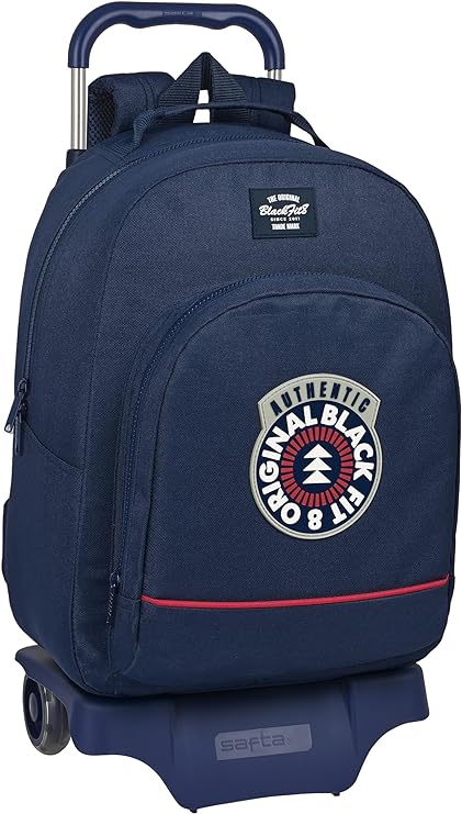 MOCHILA 305+CARRO 905 RECICLADO BLACKFIT8 AUTHENTIC 32x42x15cm 32x42x3cm