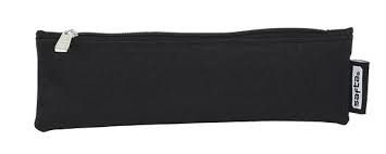 BOLSA PORTATODO PARA LAPICES ESTRECHO NEGRO 20x6x1cm