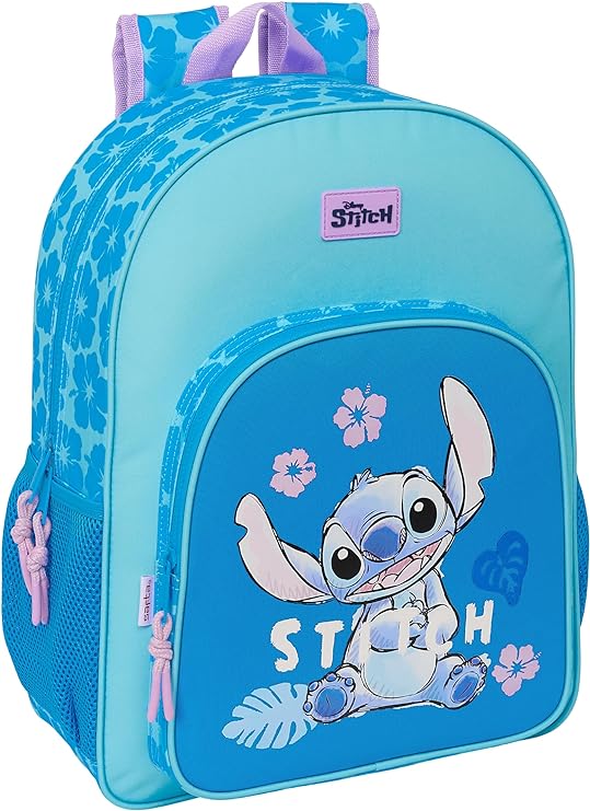 MOCHILA ADAPT.CARRO STITCH "HAWAII" 33x42x3cm
