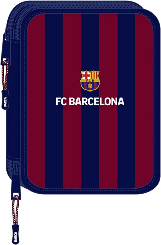 PLUMIER DOBLE GDE 56 pcs F.C.BARCELONA 19.5x24.8x4.5cm