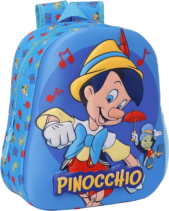 MOCHILA 3D PINOCCHIO 27x33x3cm