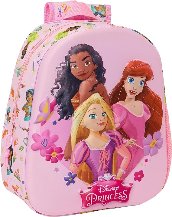 MOCHILA 3D PRINCESAS DISNEY 27x33x3cm