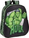 MOCHILA 3D HULK 27x33x3cm
