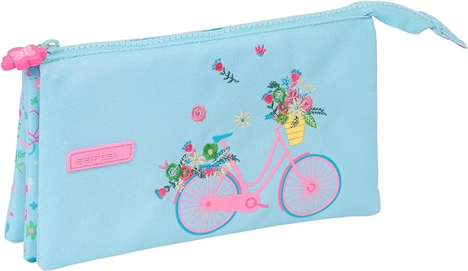 PORTATODO TRIPLE RECICLADO SAFTA "BICICLETA"
