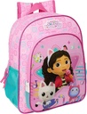 MOCHILA INFANTIL ADAPT.CARRO GABBY'S DOLLHOUSE "PARTY" SAFTA 612427185 33x27x3cm
