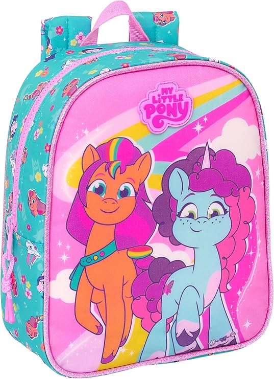 MOCHILA GUARDERIA ADAPT.CARRO MY LITTLE PONY "MAGIC" SAFTA 612435232 33x27x3cm
