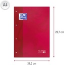 RECAMBIO. oxfordORD A4 80H 5X5MM ROJO 90G 400123673