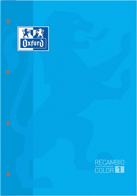 RECAMBIO. oxfordORD A4 80H 5X5MM TURQUESA 90G 400123679