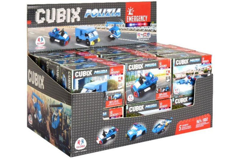 CONSTRUCCION VEHICULOS POLICIA 6 MOD. 24 GLOBO GLO38336