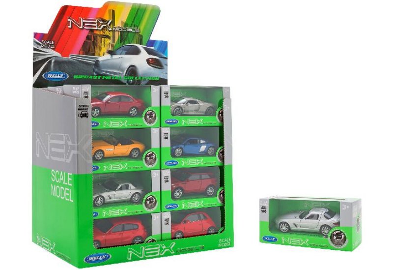 1:34-39 COCHE DE MARCAS 12ASST 24PCS/D-BOX GLOBO GLO38513