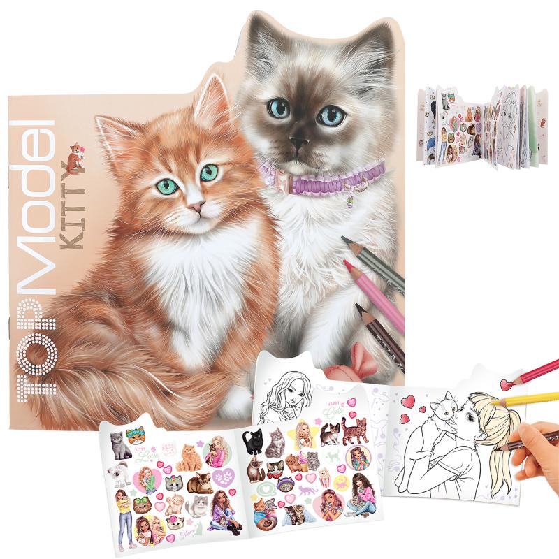 TOPModel Kitty libro para colorear KITT 12713