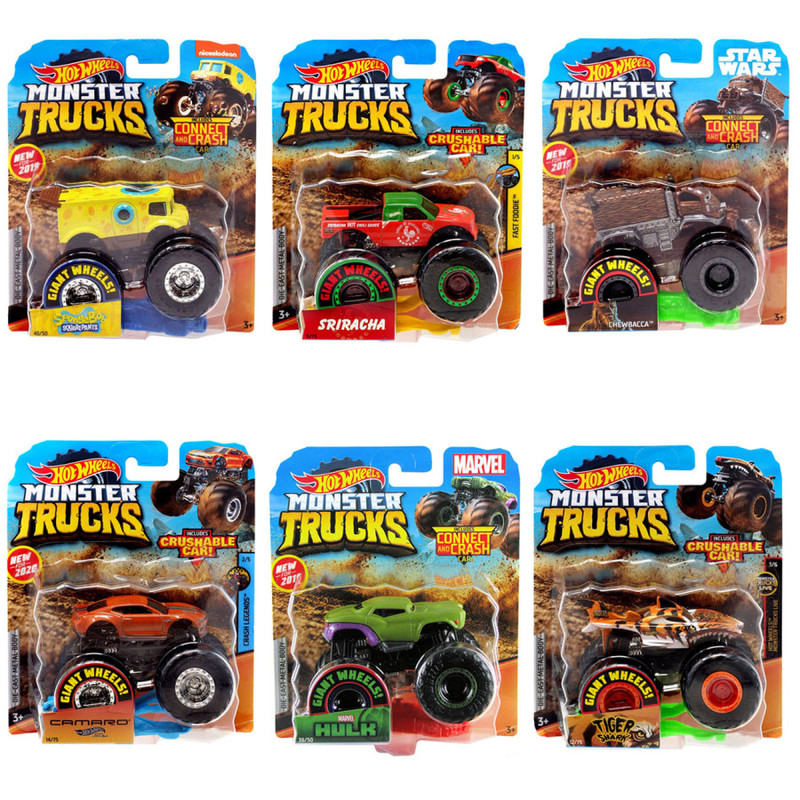 VEHÍCULO BÁSICO MONSTER TRUCK 1:64 FYJ44  HOT WHEELS 446FYJ44