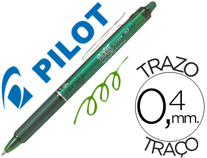 BOLIGRAFO RETR. PILOT FRIXION CLICKER 0.7MM VERDE
