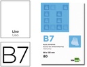 Bloc notas liderpapel liso b7 80 hojas 60g/m2 perforado. 
