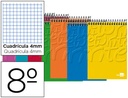 cuadernoERNO ESPIRAL LIDERPAPEL BOLSILLO OCTAVO APAISADO WRITE TAPA BLANDA 80H 60 GR cuadernoRO 4MM COLORES
