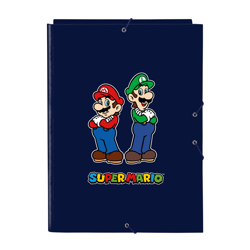 CARPETA FOLIO 3 SOLAPAS SUPER MARIO
